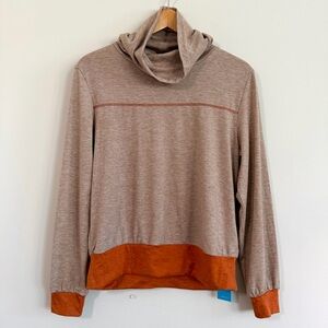 Cupshe Colorblock Long Sleeve Turtleneck Tee Women’s Size Small NWT